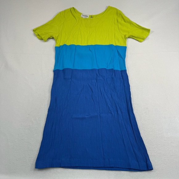 Diane Von Furstenberg Dresses & Skirts - Diane Von Furstenberg Short Sleeve Gauze Midi Dress Womens SZ Large Multi Color